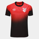 Camisa Athletico Paranaense I 25/26 Torcedor Umbro Masculina - Vermelho+Preto