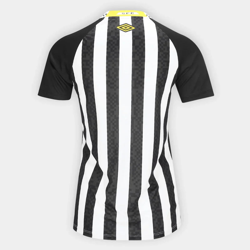 Camisa Santos II 25/26 s/n Umbro Torcedor Feminina - Preto+Branco
