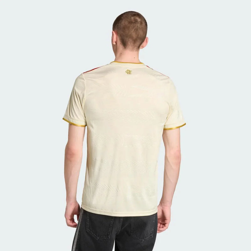 Camisa Flamengo III 25/26 Torcedor Adidas Masculina - Off White