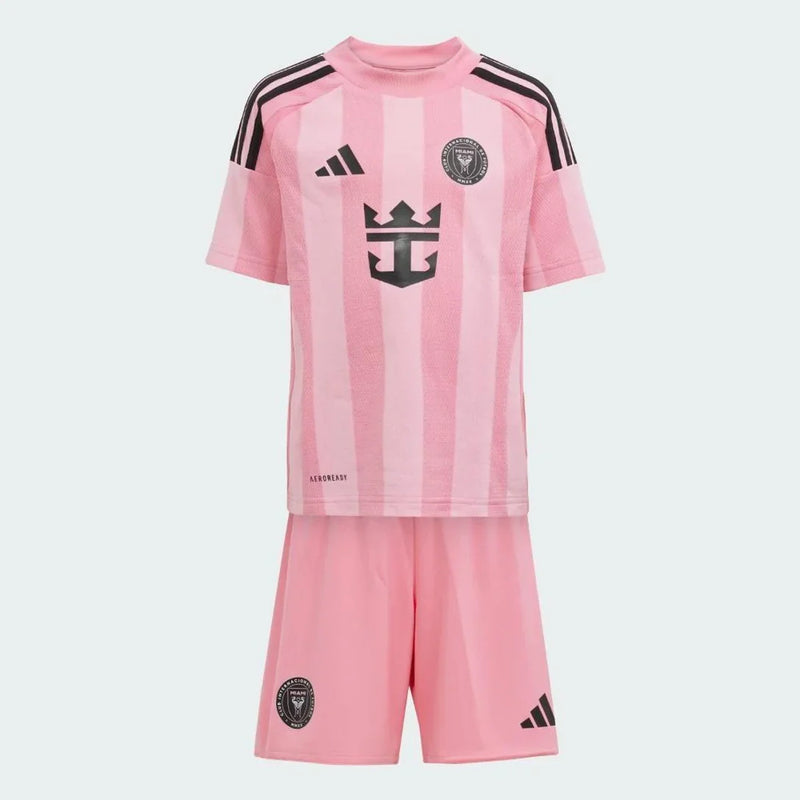 Uniforme Infantil Inter Miami I 25/26 Messi Adidas - Rosa+Pink