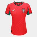 Camisa Seleção Portugal Home 25/26 s/n Torcedor Puma Feminina - Vermelho