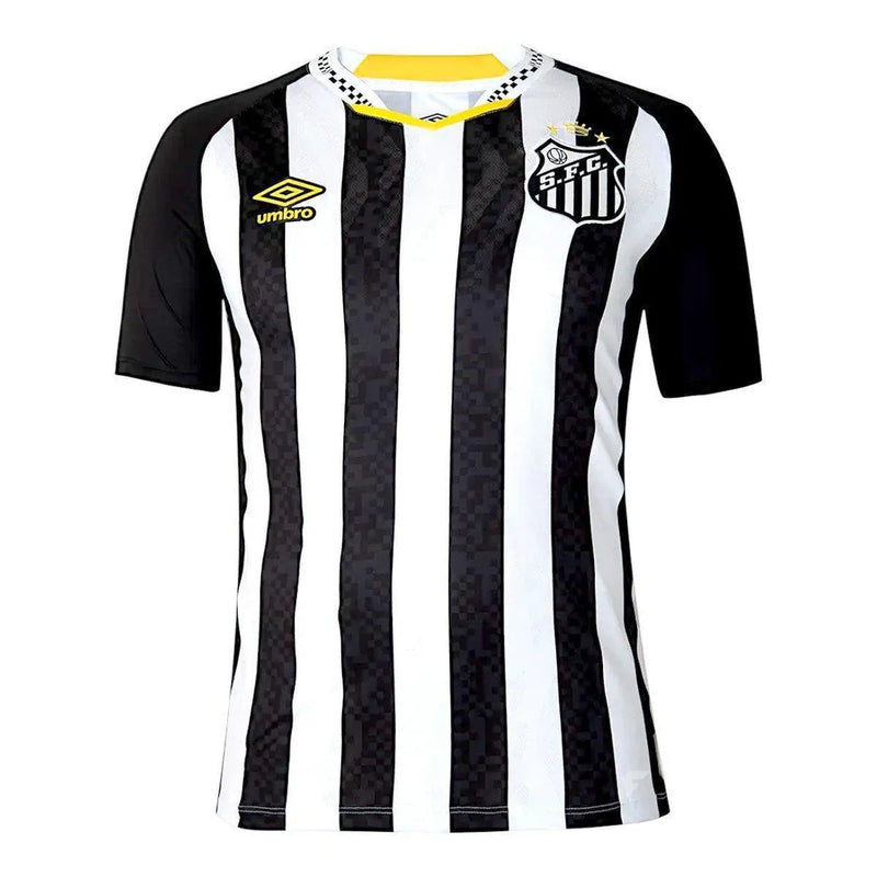 Camisa Umbro Santos II 25/26 Torcedor Neymar Nº10 Masculino - Branco+Preto