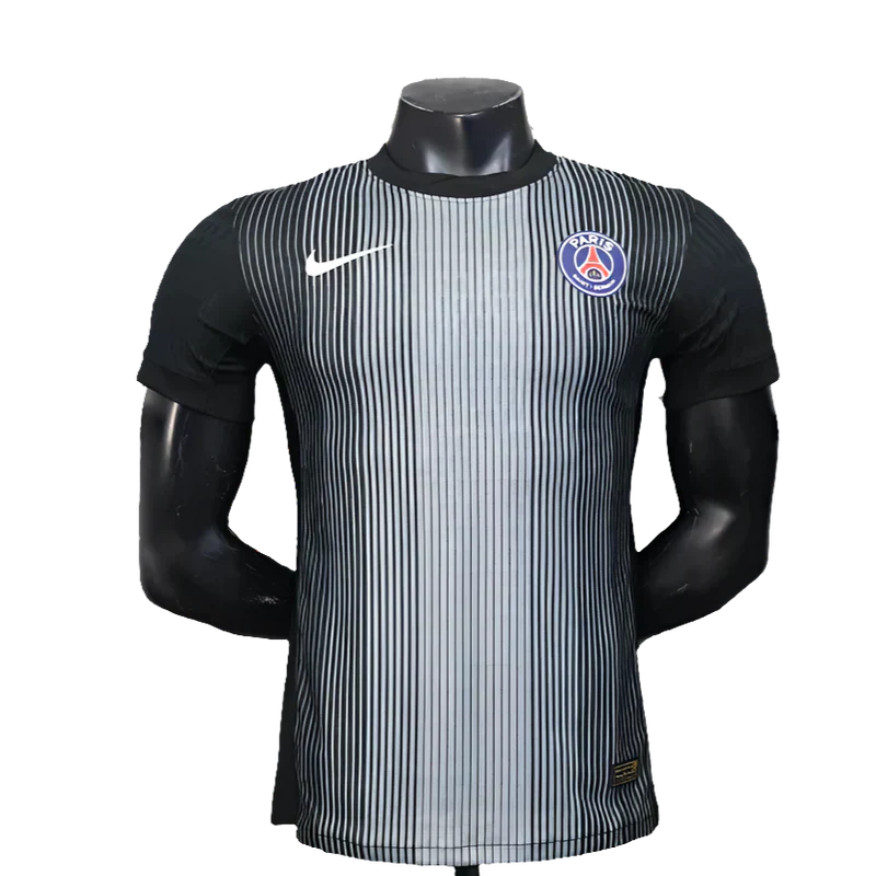 Camisa de goleiro do Paris Saint-Germain (PSG) 25/26 - Preta - Versão Jogador