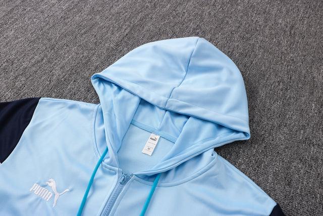 Conjunto Inverno Manchester City Azul Puma - Com Capuz