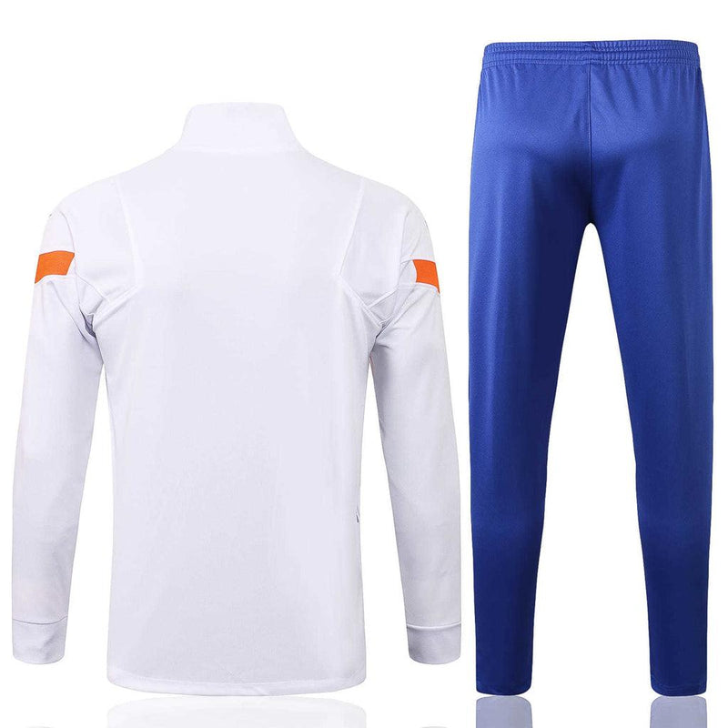 Conjunto Inverno Chelsea Branco e Azul Nike - Com Fecho